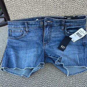 Kut from the Kloth Blue Distressed Jean Shorts
